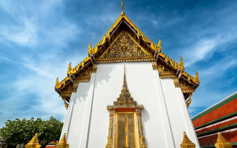 Ho Phra Nak guarda as cinzas reais no Wat Phra Kaew