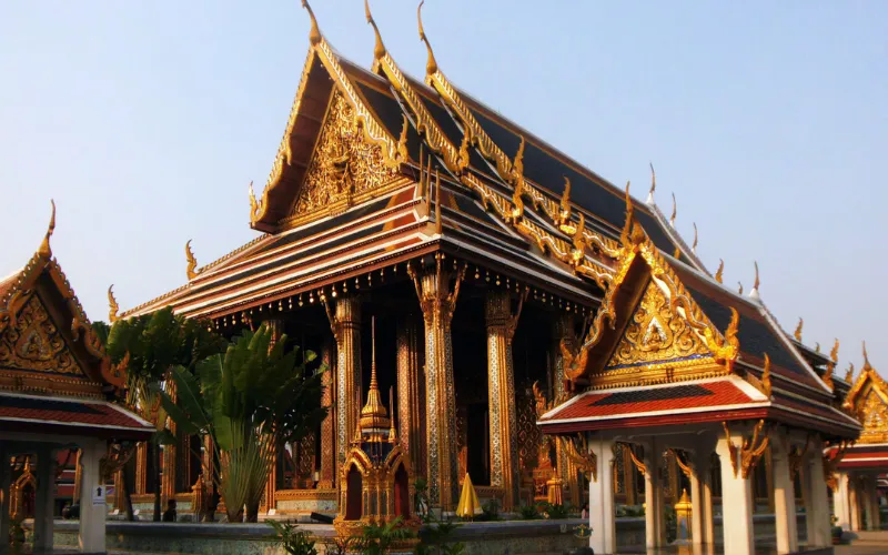 Phra Ubosot é salão principal com Buda de Esmeralda