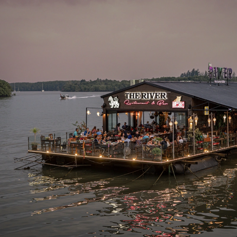 The River oferece jantar à beira do rio