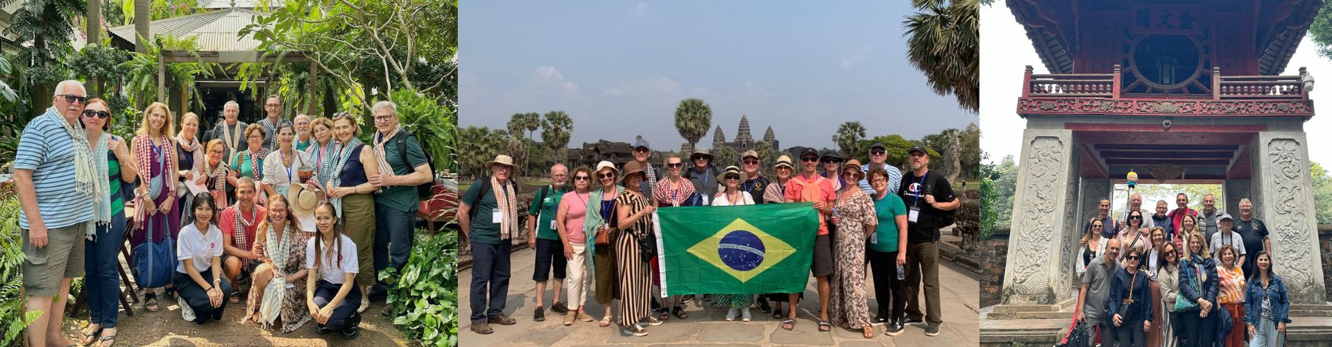 viagem exótica pelo Vietnã Camboja e Laos.