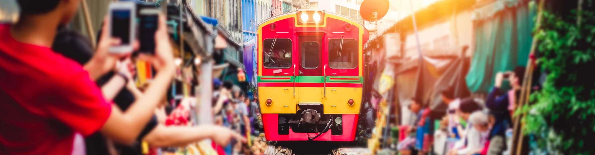 Viagem para Mercado do Trem Bangkok