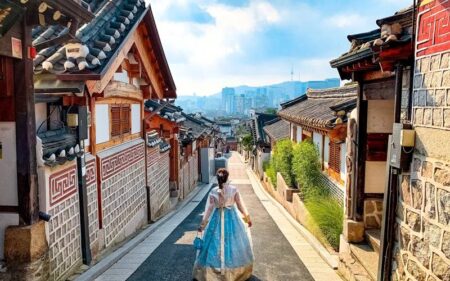 Paquete de viaje para Corea del Sur, Vietnam y Camboya.