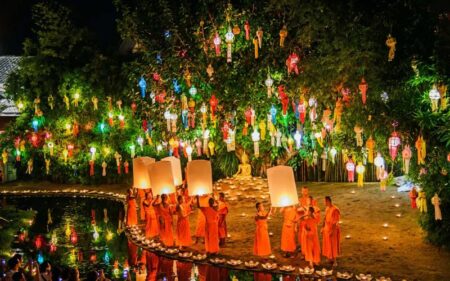 Coreia do Sul e Tailândia com Festival das lanternas em Chiang Mai 2026.
