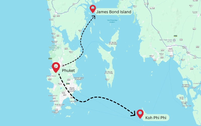 Explore joias próximas: James Bond Island e Phi Phi