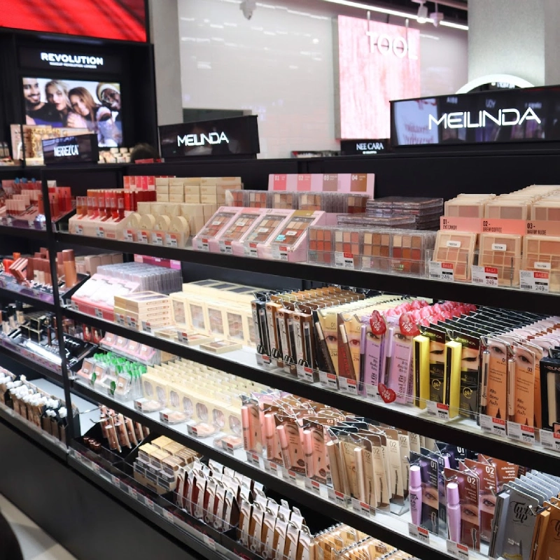 Produtos de beleza de marcas tailandesas confiáveis estão disponíveis em diversos tipos e estilos