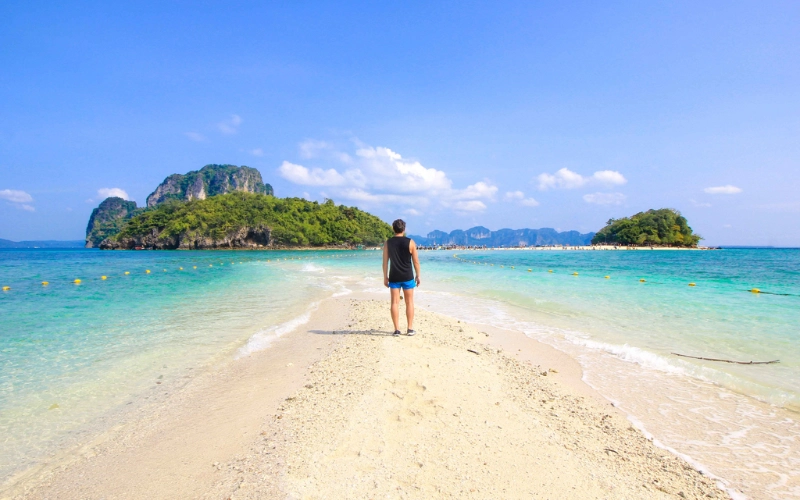 Banco de areia é destaque perfeito para fotos