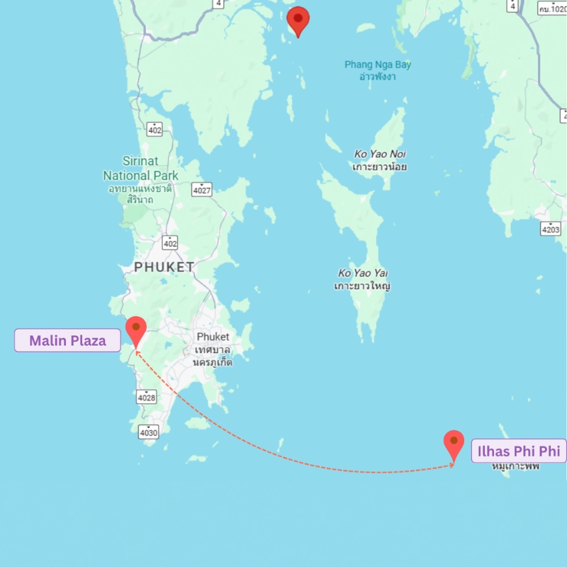 Comece em Phi Phi e termine no mercado noturno