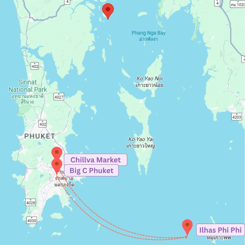 Dia três Phi Phi e energia no Chillva Market
