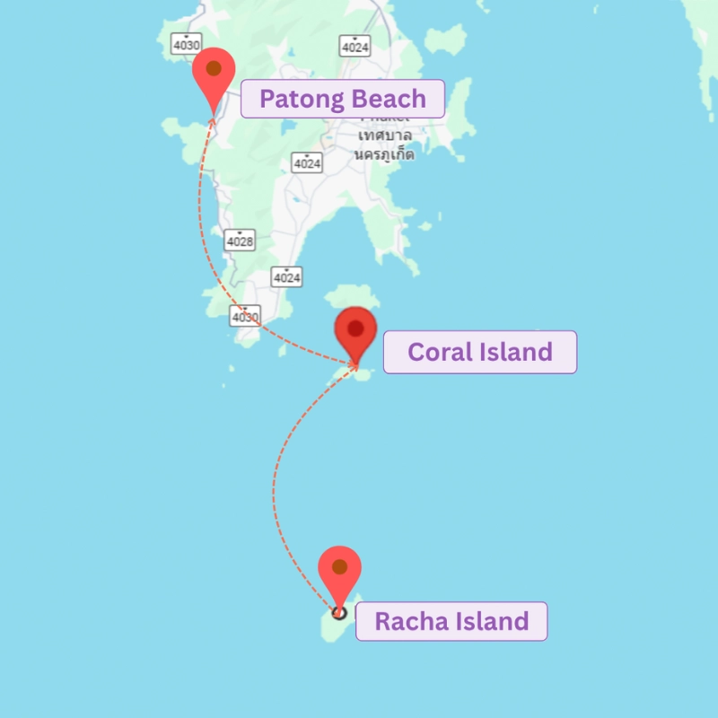 Dia um explore Coral e Racha com snorkel