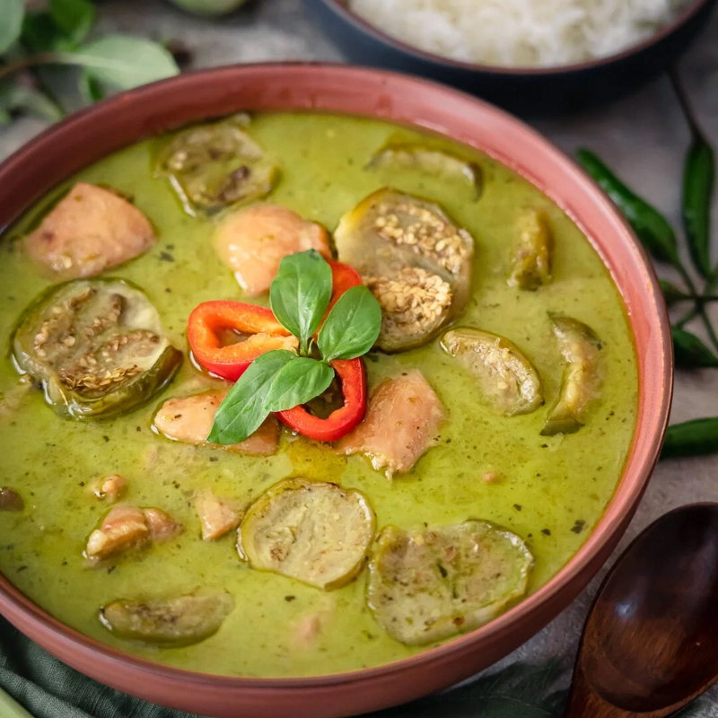 Gaeng Keow Wan Gai é curry verde de frango tailandês