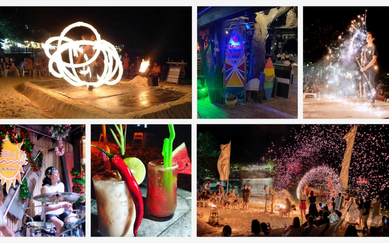 Chamas à beira-mar com música e fogo no Carlito’s Bar