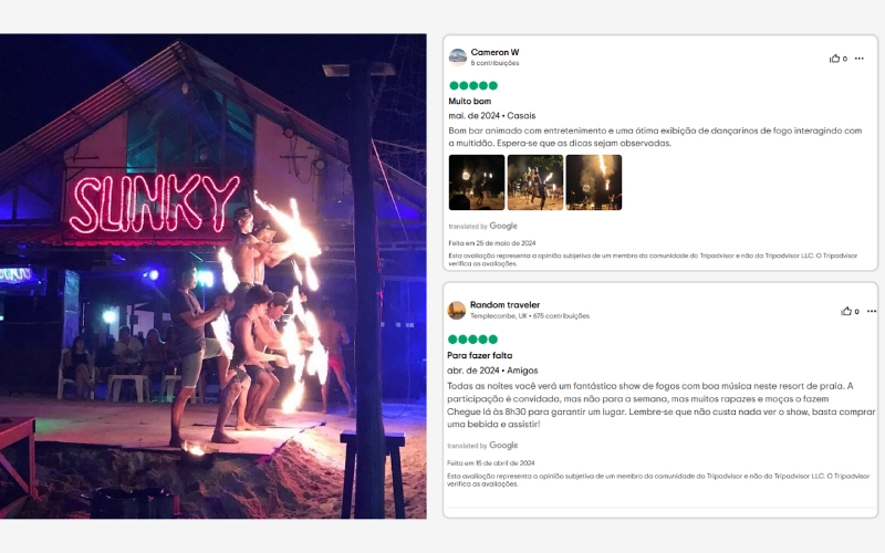 Conhecido por noites vibrantes à beira-mar