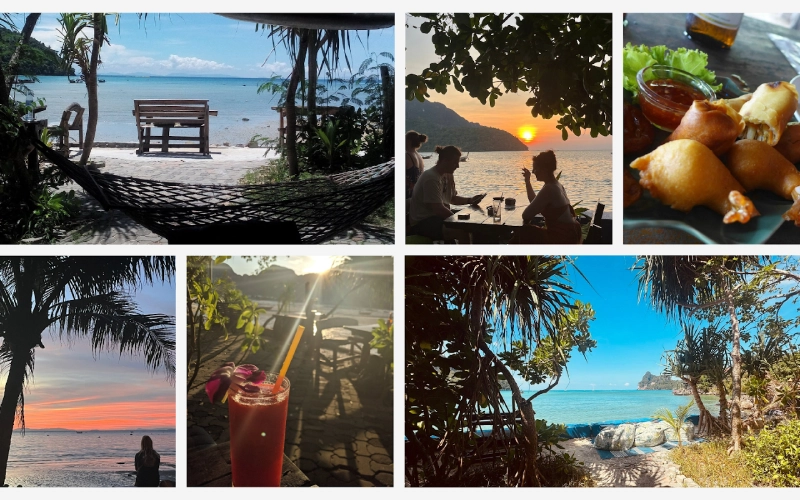 Sunflower une pôr do sol fogo e sabores tailandeses