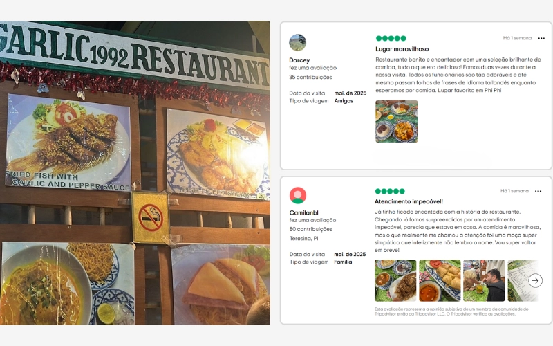 Clássico querido com sabores autênticos da Tailândia