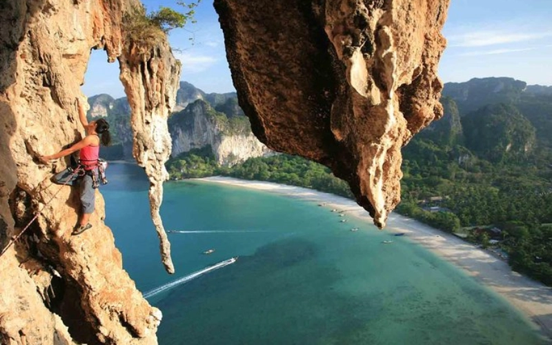 Escale falésias com vista em Railay