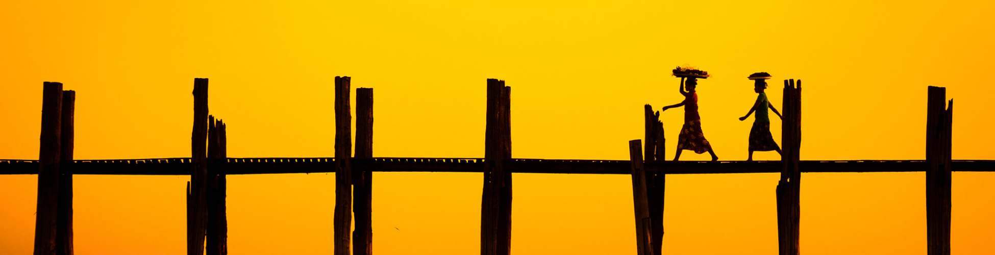 ubein bridge at sunset amarapura