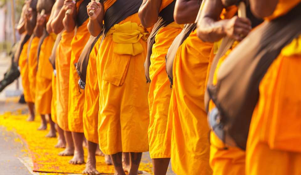 Monjes de Ayutthaya