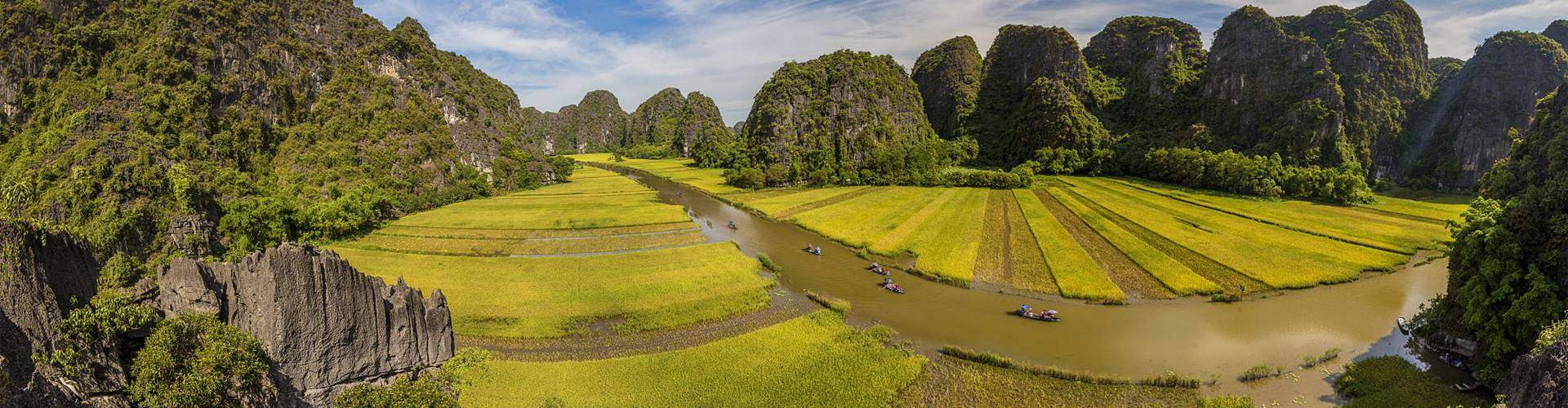 tam coc panoramic view