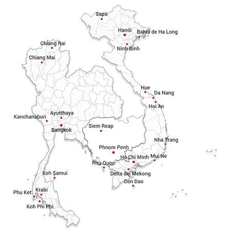 Tailandia, Camboya y Vietnam